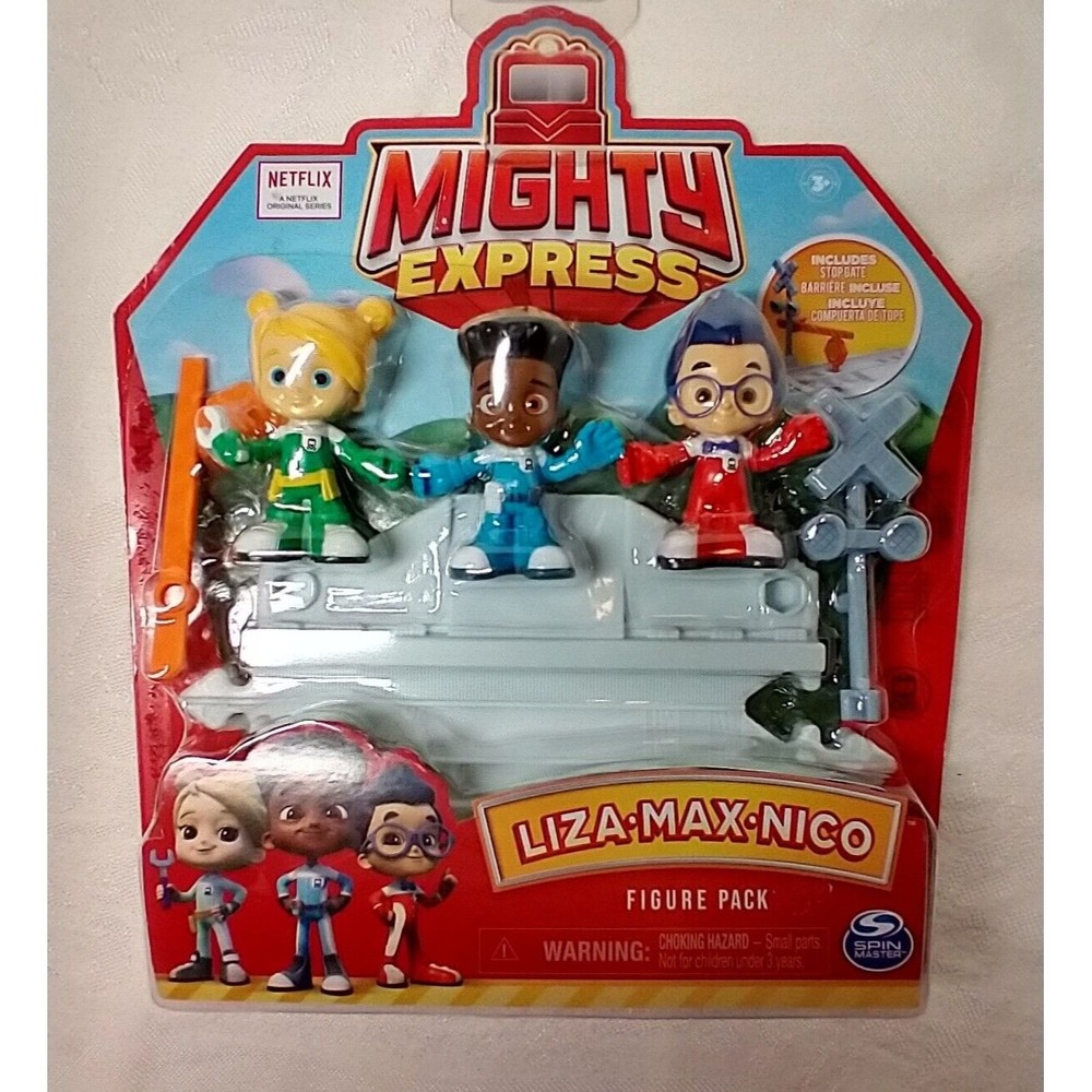 MIGHTY EXPRESS Figures LIZA MAX NICO Netflix 3 Figure Pack 2022 NEW in Package